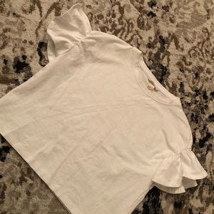 Frilly sleeved T-shirt